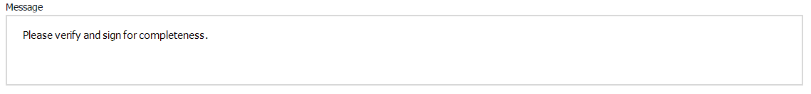 Message Field