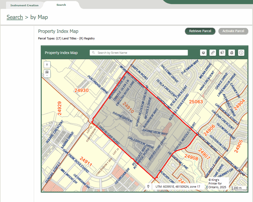 Search Block Map Results