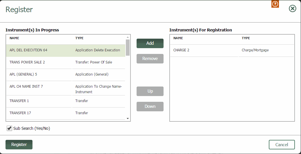 Register Window